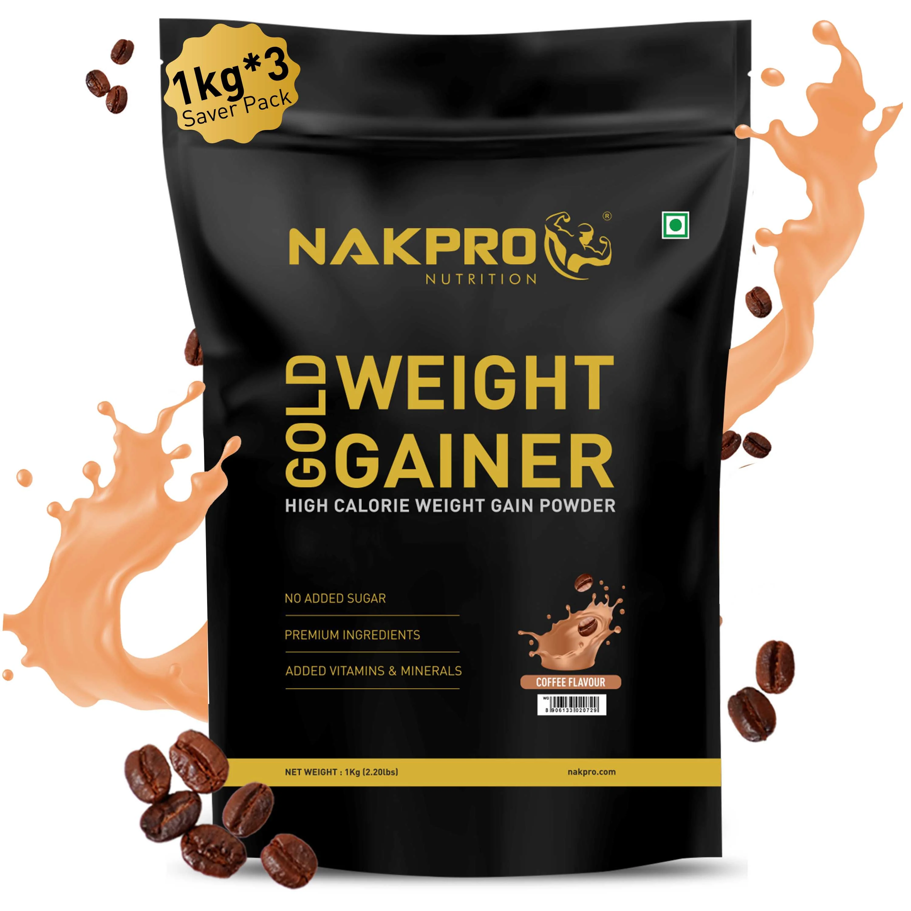 Gold Weight Gainer | High Calorie Weight Gain Powder - Image 85